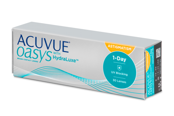 Acuvue Oasys 1-Day with HydraLuxe for Astigmatism Αστιγματικοί Ημερήσιοι (30 φακοί)