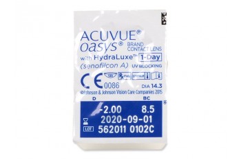 Acuvue Oasys 1-Day with HydraLuxe Μυωπίας Υπερμετρωπίας Ημερήσιοι (90 φακοί)