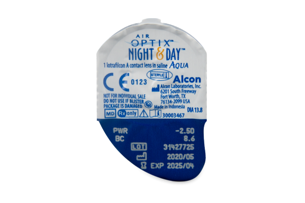 Air Optix Night & Day Aqua Μυωπίας Υπερμετρωπίας Μηνιαίοι (3 φακοί)